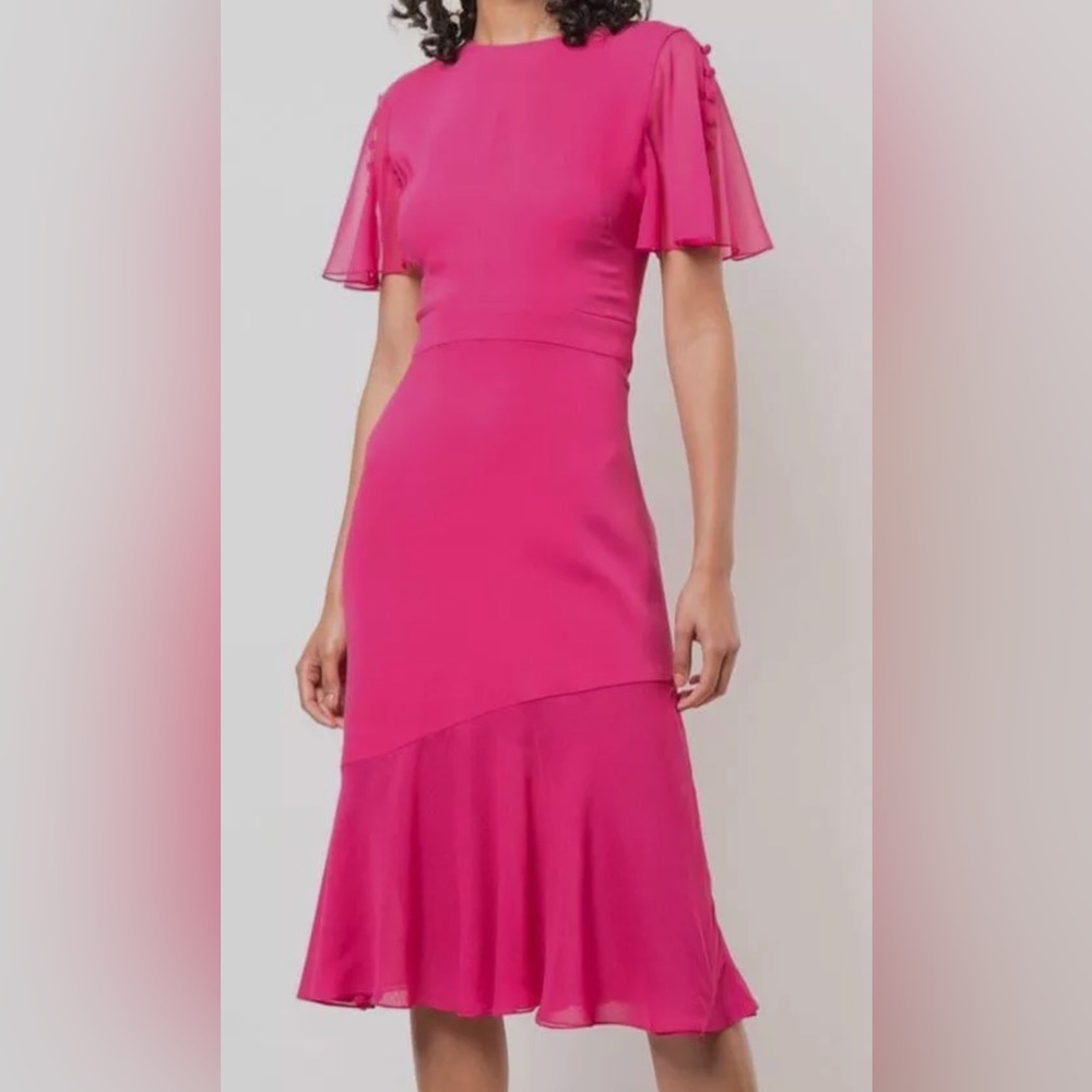 NWT Prabal Gurung Victoria Flutter Sleeve Dress